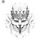 skz crown tattoo design idea