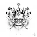 skz crown tattoo design idea