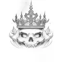 skz crown tattoo design idea