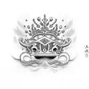 skz crown tattoo design idea