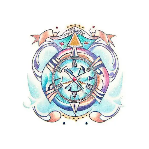 Mantras zeltas tattoo design idea