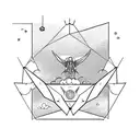 icarus falling from the sky tattoo design idea