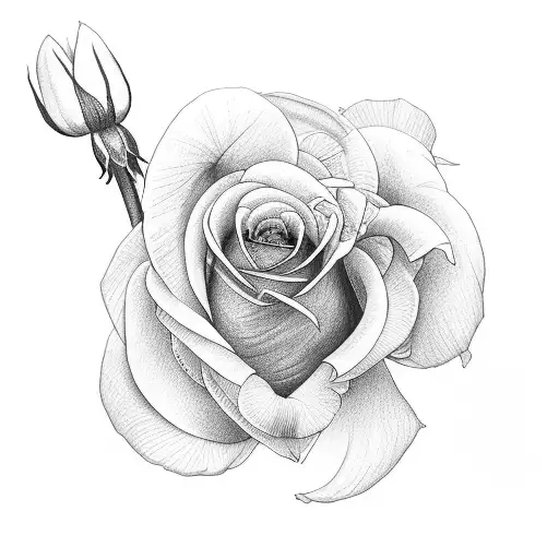 rose, snowdrop, primrose, cosmos flower  tattoo design idea