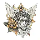 adonis david aphrodiete tattoo design idea