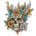 adonis david aphrodiete tattoo design idea