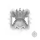 cover up crown tattoo design idea