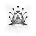 cover up crown tattoo design idea