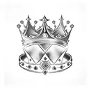 cover up crown tattoo design idea