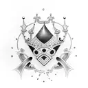 cover up crown tattoo design idea