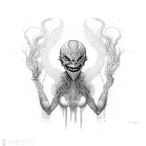 banshee tattoo design idea