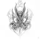 banshee, Celtic, woman, realism,  tattoo design idea