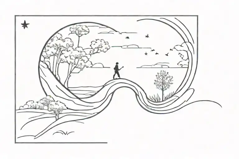 life's just around the bend my friend tattoo tattoo design idea