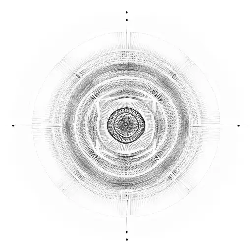 concentric circles tattoo design idea