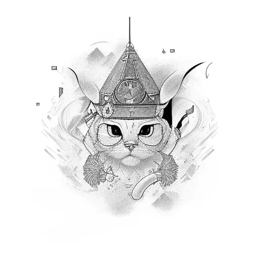 playboy on elbow tattoo design idea