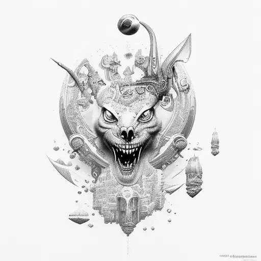 playboy on elbow tattoo design idea