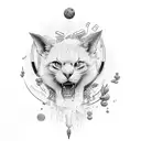 playboy on elbow tattoo design idea