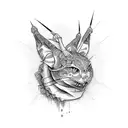 playboy on elbow tattoo design idea