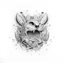 playboy on elbow tattoo design idea