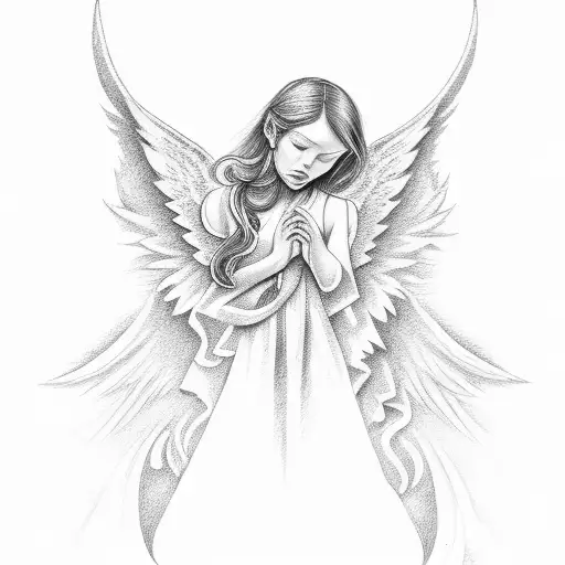 number 77 with angel halo above it  tattoo design idea