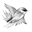Swallow Bird tattoo design idea