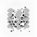 honeycomb motorcycle engine tattoo design idea