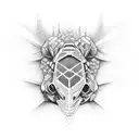 honeycomb motorcycle engine tattoo design idea