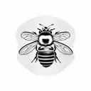 Bee motor tattoo design idea