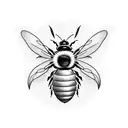 Bee motor tattoo design idea