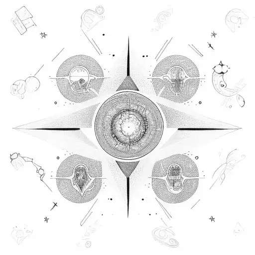 space tattoo design idea