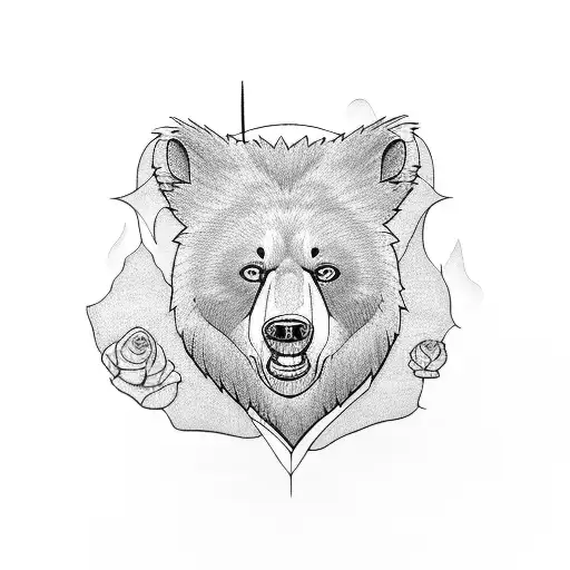 brother bear tattoo design idea