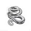 Snake shedding its skin in a realistic style tattoo design idea