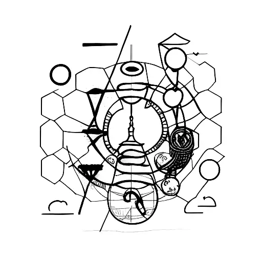 minimalistic philosophy existentialism tattoo design idea