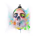 shower tattoo design idea