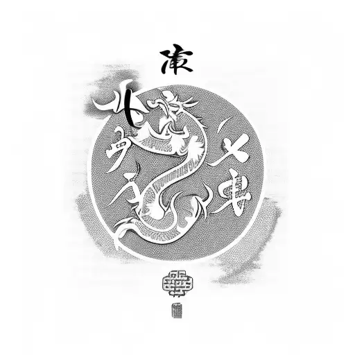 chinese calligraphy saying loyalty tattoo design idea