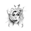 Lady Gaga tattoo design idea
