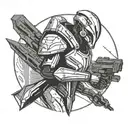 mass effect reaper tattoo design idea