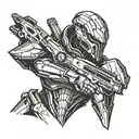 mass effect reaper tattoo design idea