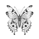 Diana fritillary Butterfly tattoo design idea