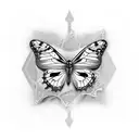 Diana fritillary Butterfly tattoo design idea