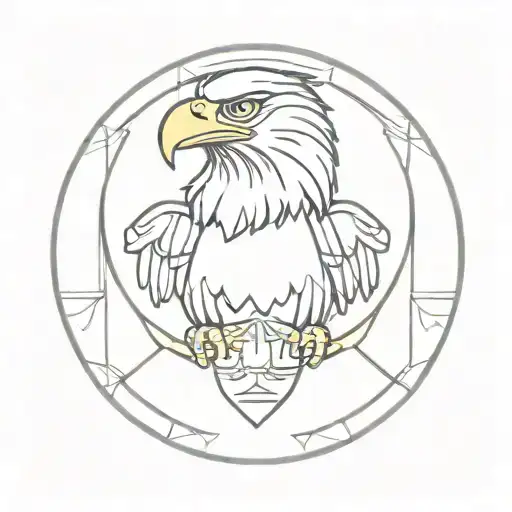  "Club America Eagle Head"   tattoo design idea