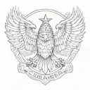  "Club America Eagle Head"   tattoo design idea