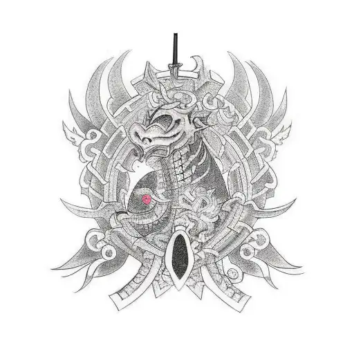 knight  tattoo design idea