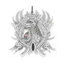 knight  tattoo design idea