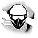 motocross helmet pirate flag tattoo design idea