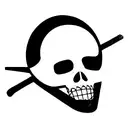 motocross helmet pirate flag tattoo design idea
