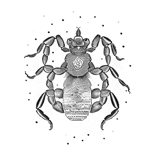 A scorpion doing a yoga pose tattoo design idea