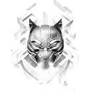 Black Panther  tattoo design idea