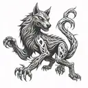 skinwalker tattoo design idea