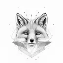 Chest tattoo female upper fox tattoo design idea