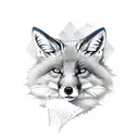 Chest tattoo female upper fox tattoo design idea
